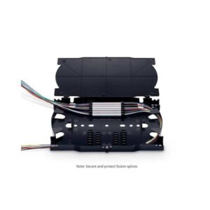 24FO Fiber Optic Splice Tray Black