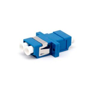 LC duplex fiber optic adapter