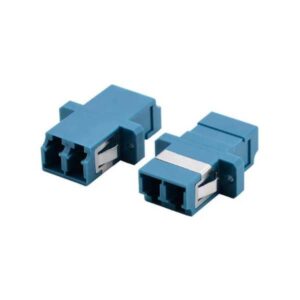 LC duplex fiber optic adapter