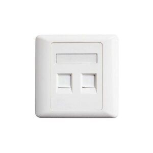 Faceplate U.K 2 Port