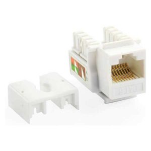 connect CAT6 keystone jack unshielded, RJ45