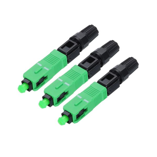 Fiber Optic Fast Connector-SC-APC-SM-Green-Boot 3mm - FiberTech Misr